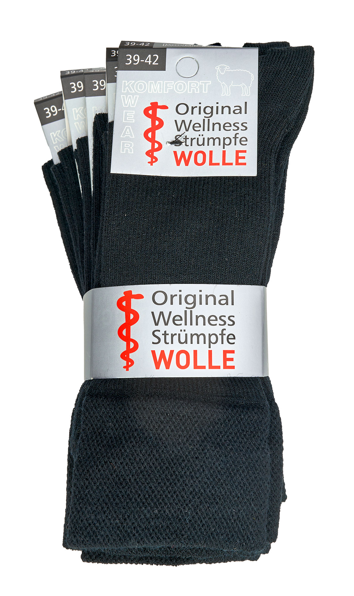 Wellness-Socken, mit Schafwolle  5 PAAR