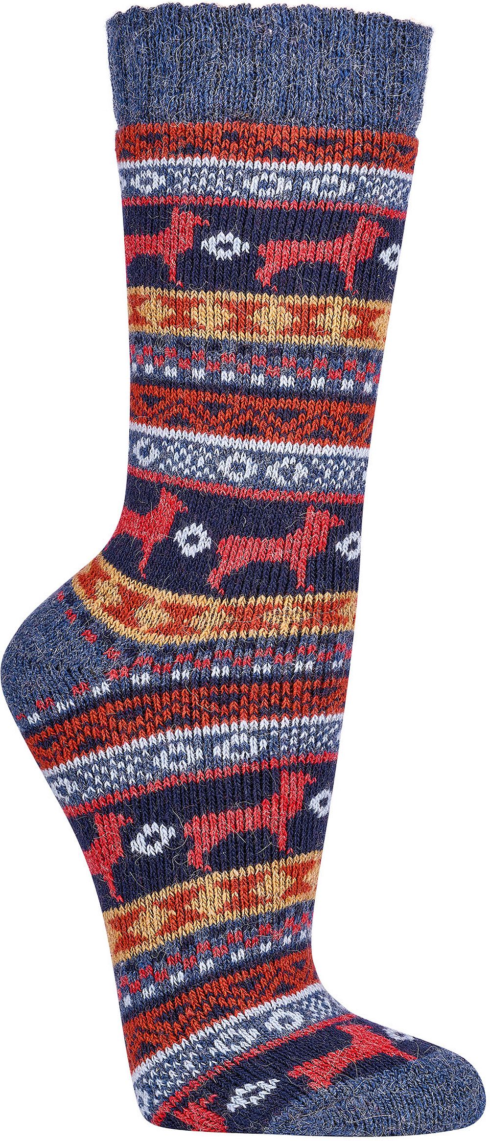 DAMEN & HERREN „Peru“-Hygge-Socken mit  Merino- und Alpakawolle 2 Paar
