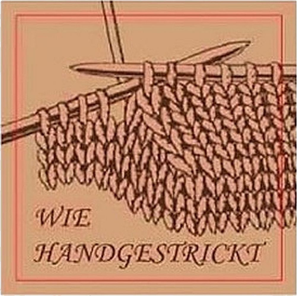 Wollsocken Skandinavien-Style mit Umschlag „wie von Oma handgestrickt“ 