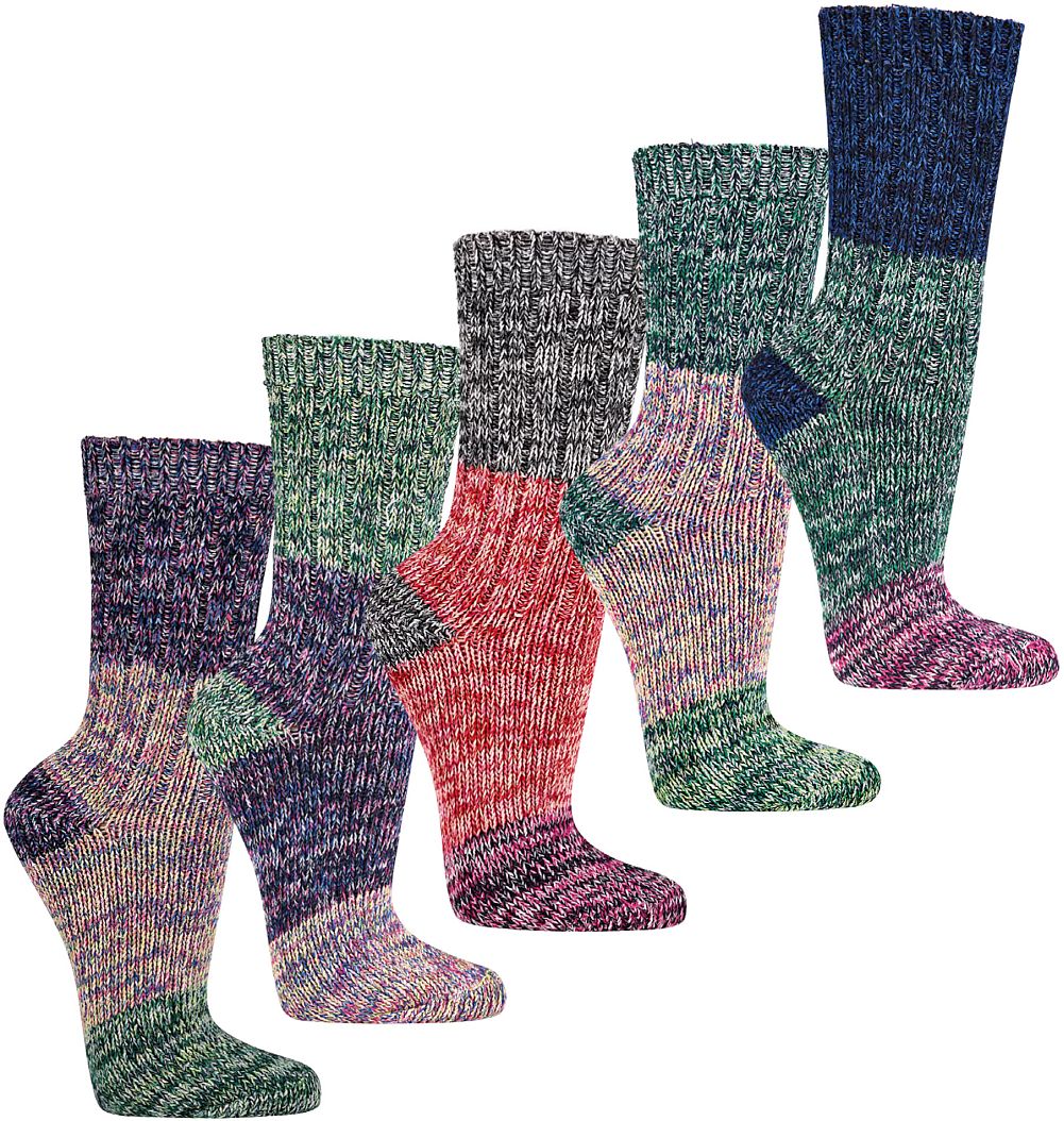 Mulitcolour-Mix  Baumwoll-Socken „Socken wie früher“ 2 Paar