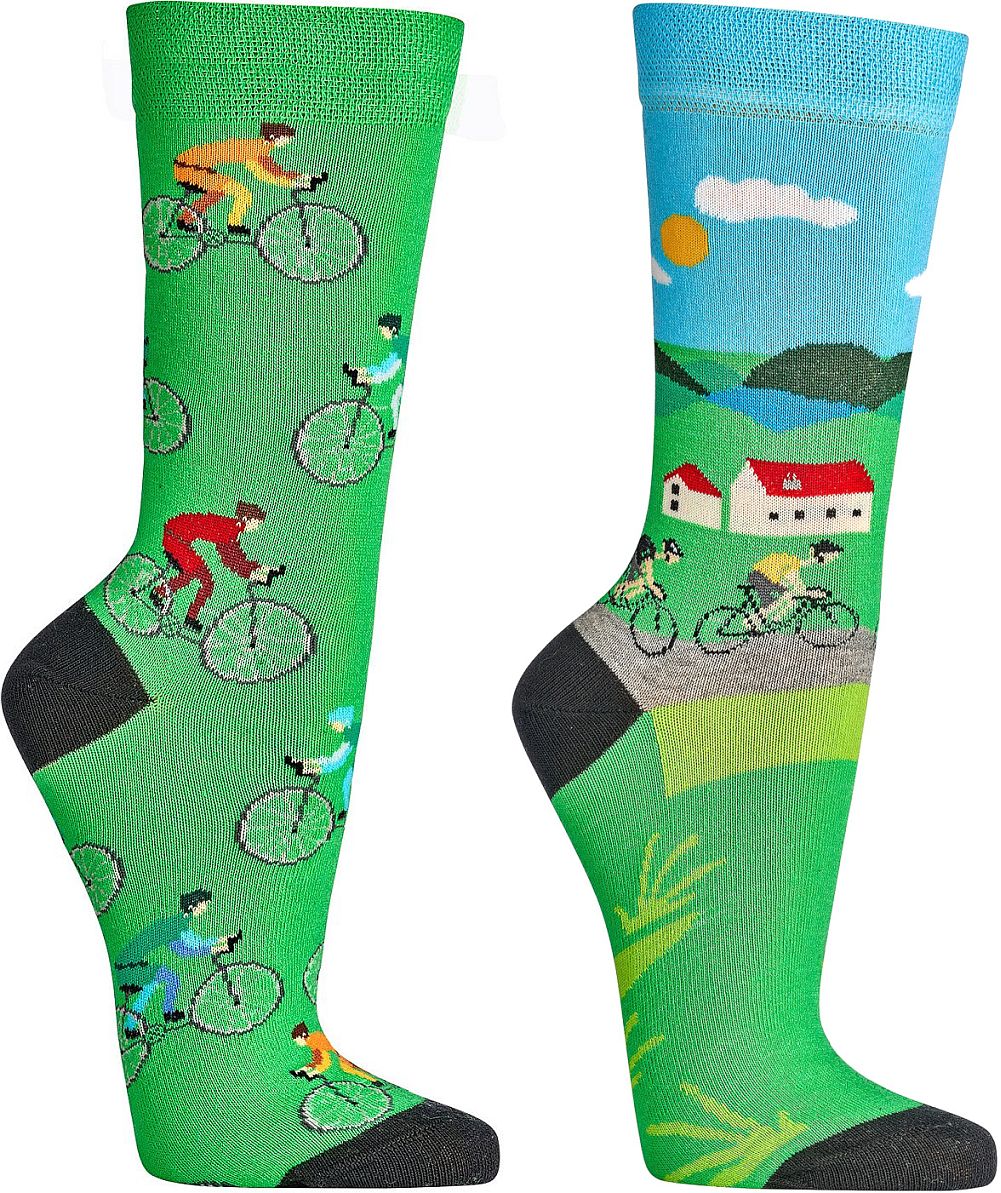  „Radsport“ Lustige Socken für die Tour durch die Landschaft 2 Paar