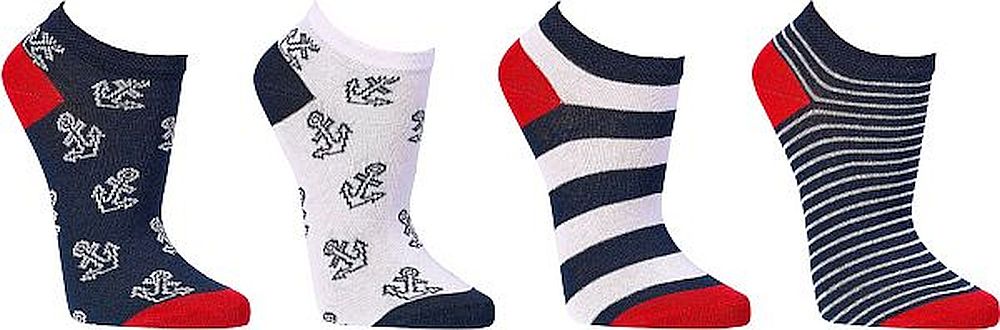 Sneakers-Socken „Ahoi“ für Teenager, Damen und Herren    3 Paar