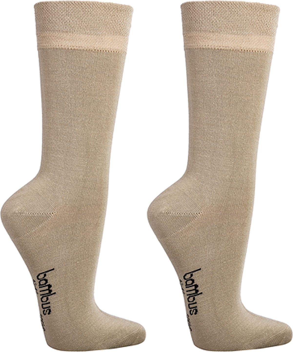 BAMBUS-VISKOSE Socken ohne Gummidruck, normallang mit extrabreiter Piqué-Komfortbund  für  Damen und Herren,  3  Paar/ 1 Farbe
