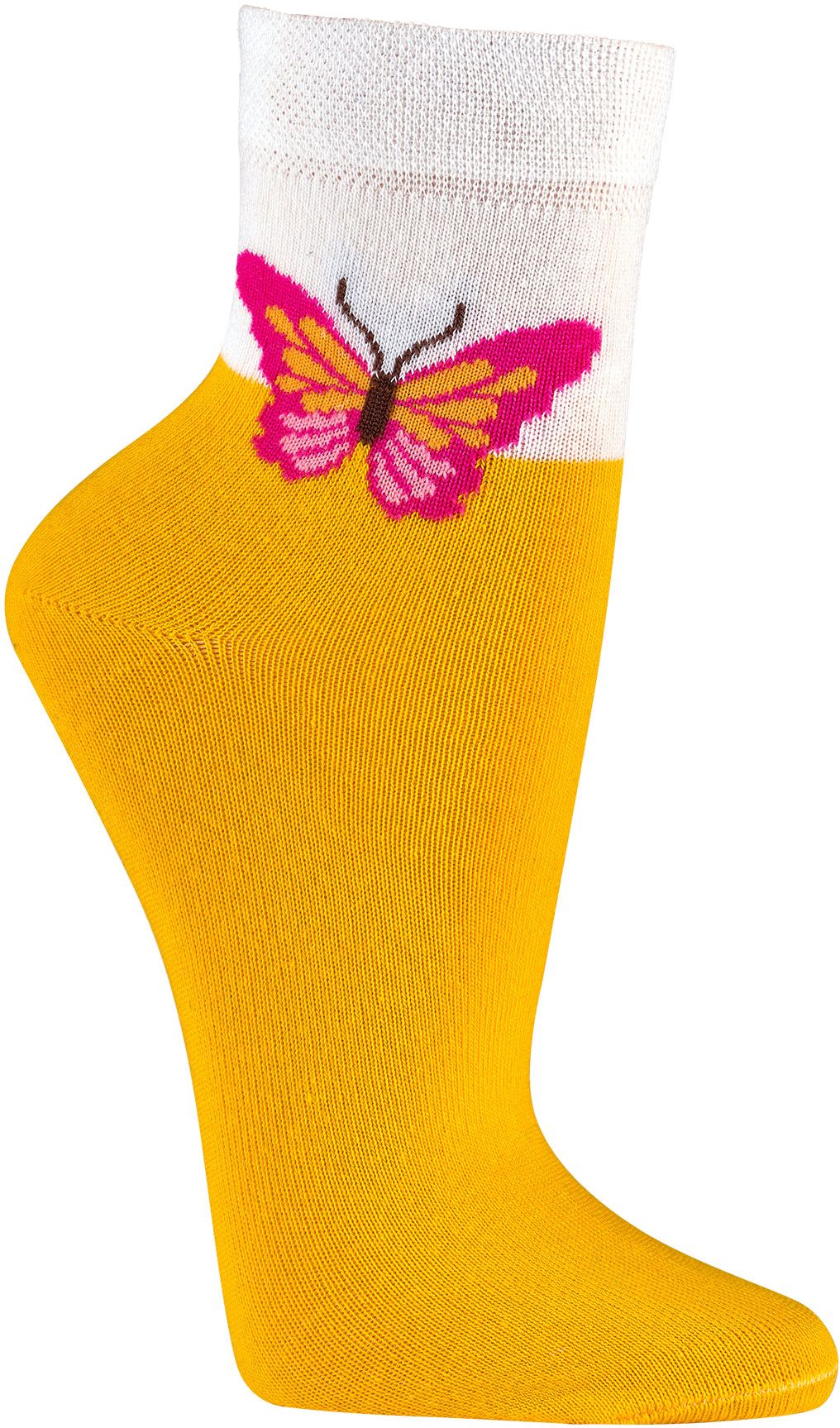  SCHMETTERLING SOCKEN für Teenager und Damen, aktuelle Kurzschaftform  2 Paar