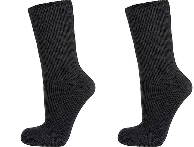 HEAT KEEPER Thermo-Socken für Damen und Herren, innen geraut, schwarz, 1 Paar
