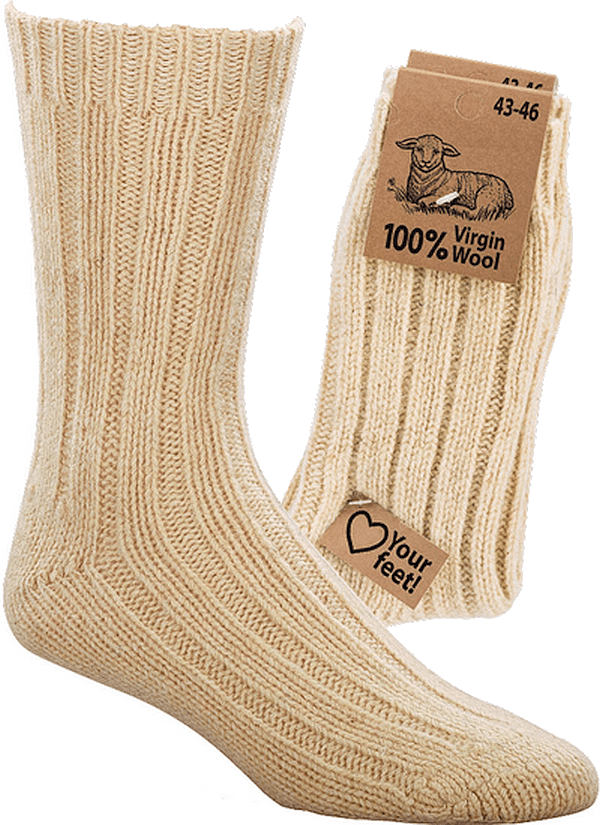 100% Virgin Wool Socken. Warme und kuschlige  Wollsocken    2 Paar