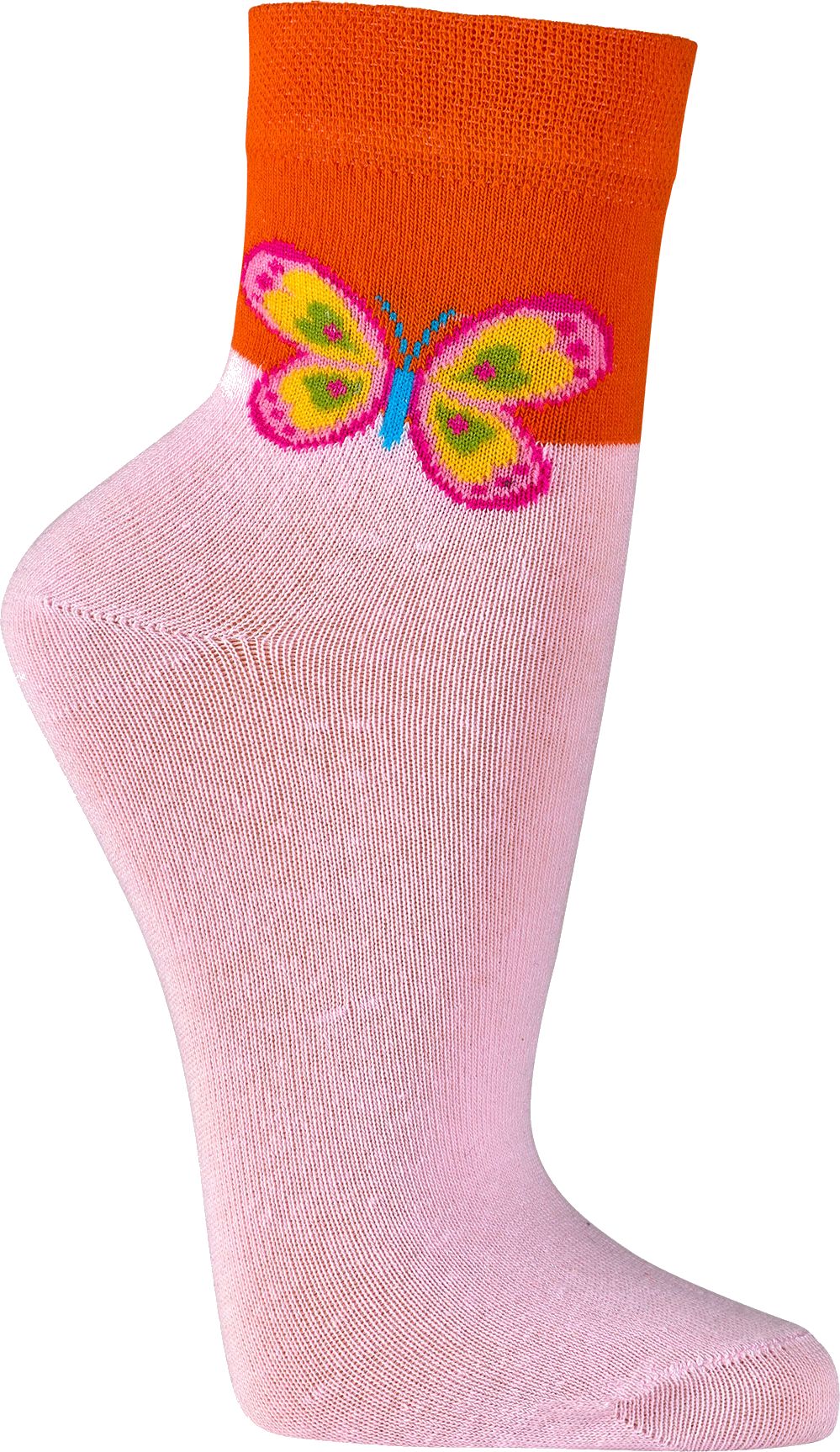  SCHMETTERLING SOCKEN für Teenager und Damen, aktuelle Kurzschaftform  2 Paar