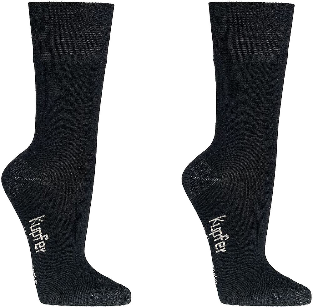 DAMEN & HERREN BAMBUS VISCOSE SUPERWEICH-Socken in normallang mit Kupfergarn in Spitze  und Ferse für Teenager, Damen und Herren 3 Paar