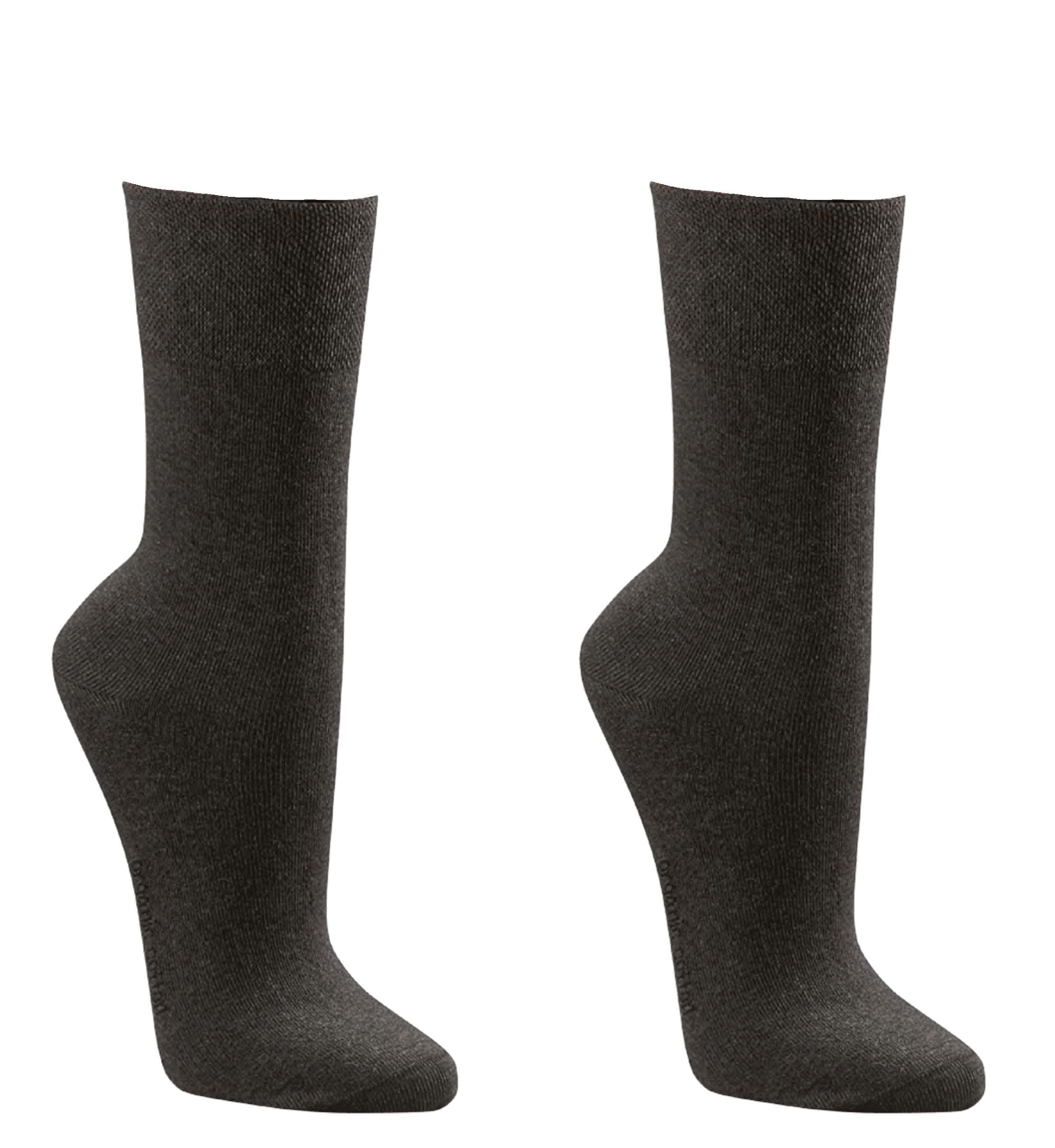  Wellness-Socken mit Modal, ohne Gummidruck, sogenannte „Holzsocken“ , schwarz, 3 Paar