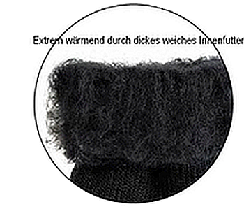 HEAT KEEPER Thermo-Socken für Damen und Herren, innen geraut, schwarz, 1 Paar