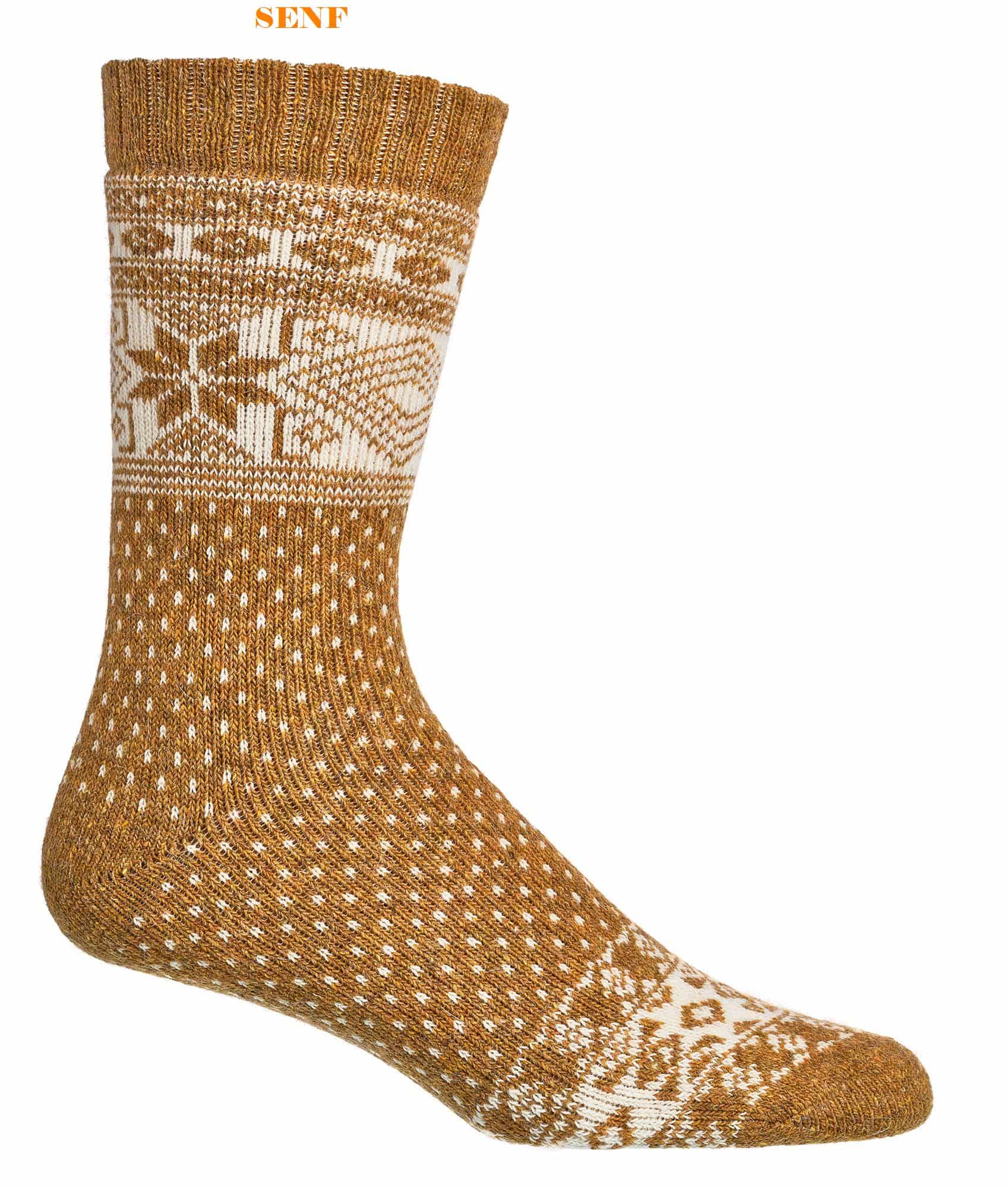 DAMEN & HERREN Norweger-Socken mit Merino- und Alpaka WOLLE    2 Paar