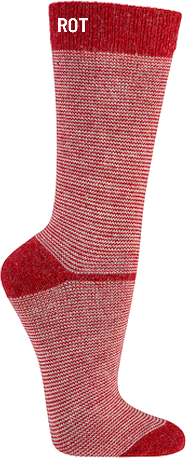 Socken mit Merino und Alpakawolle Ringelmotiv in schönen  Trendfarben für Teenager,  Damen und Herren               2 Paar
