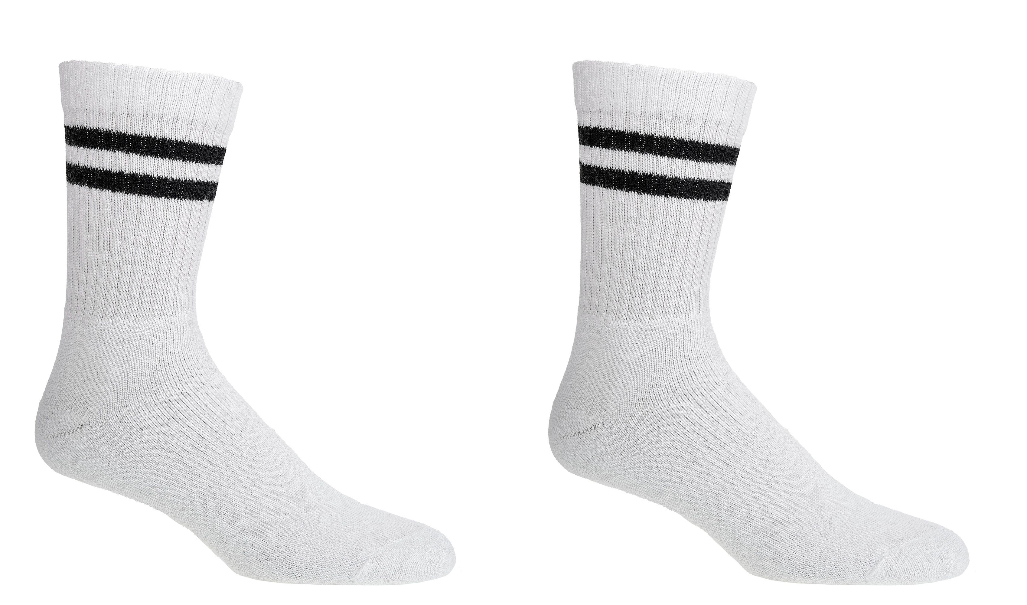  Sport-Socken  CREW SOCKS  für Teenager, Damen und Herren 2 Paar