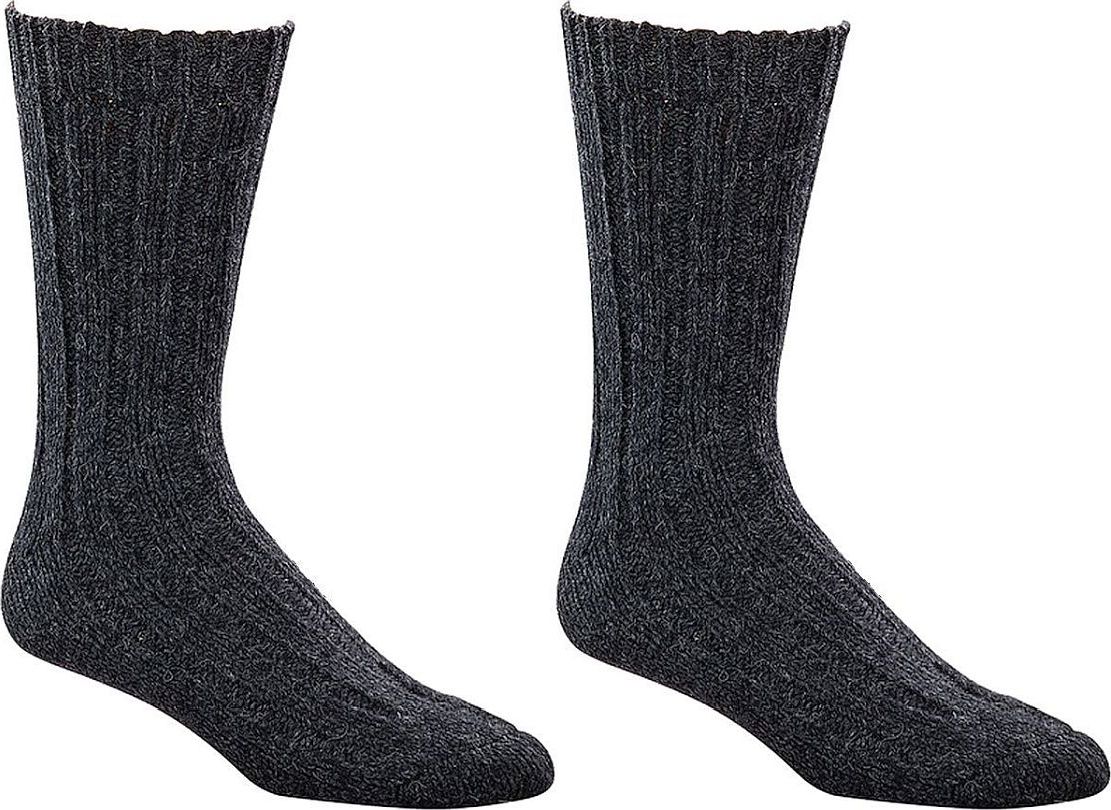 100% VIRGIN WOLL Socken, 3er-Teilung, 5/2-Rippe   2 Paar