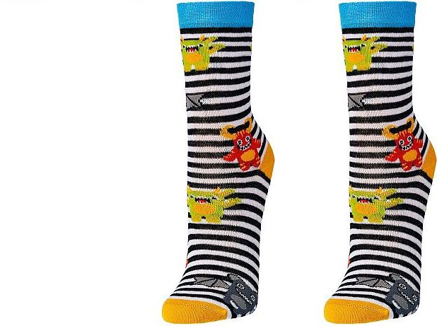  Kinder Socken   FRECHDACHS- KLEINE FRECHE MONSTER    aus weichem Baumwolle   3 Paar