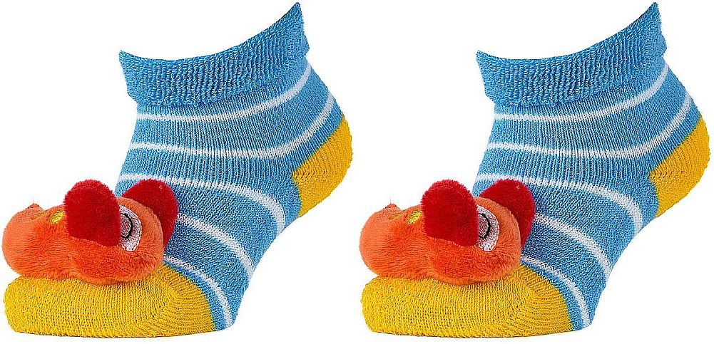 3D Kuschlige Baby Erstlings-Rassel-Socken für die Allerkleinsten 1 Paar