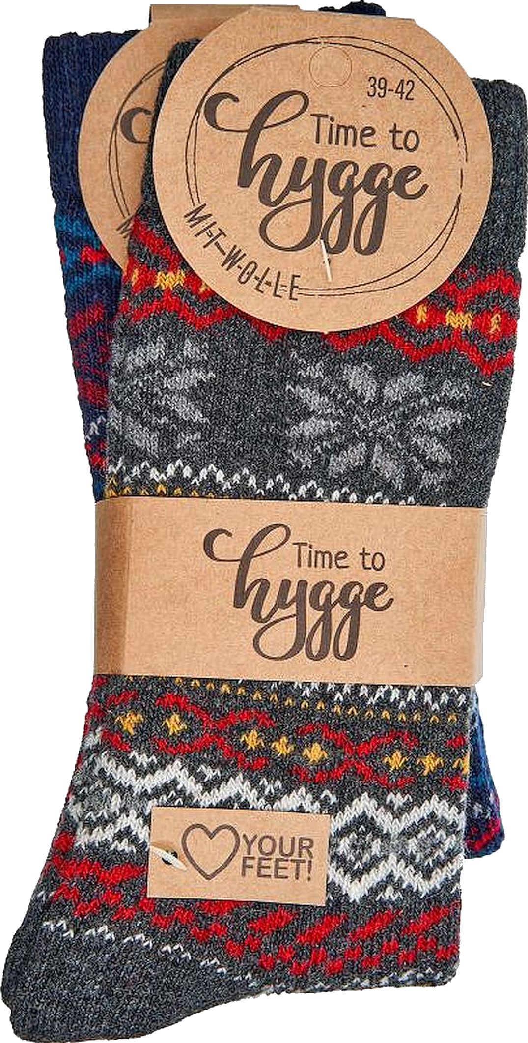 Hygge-Socken, mit Wolle für Teenager, Damen und Herren 