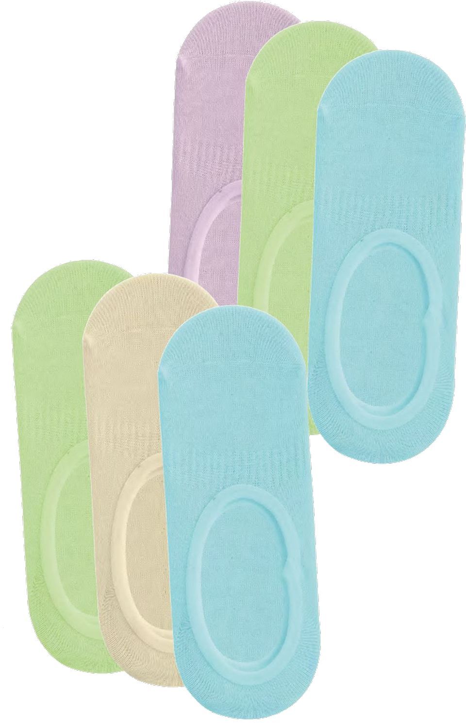Footies- Viscose Bambus-Pastellfarben für Teenager und Damen-Schöne Pastellfarben 3 er-Bündel