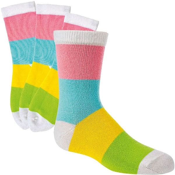 Kinder Socken  Block-Streifen oder Ringel  3 Paar