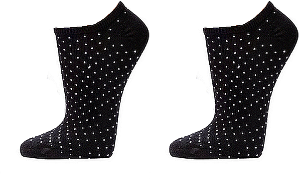 Sneakers-Kurz Socken BLACK & WHITE  für Teenager  und Damen 3 oder 6 Paar