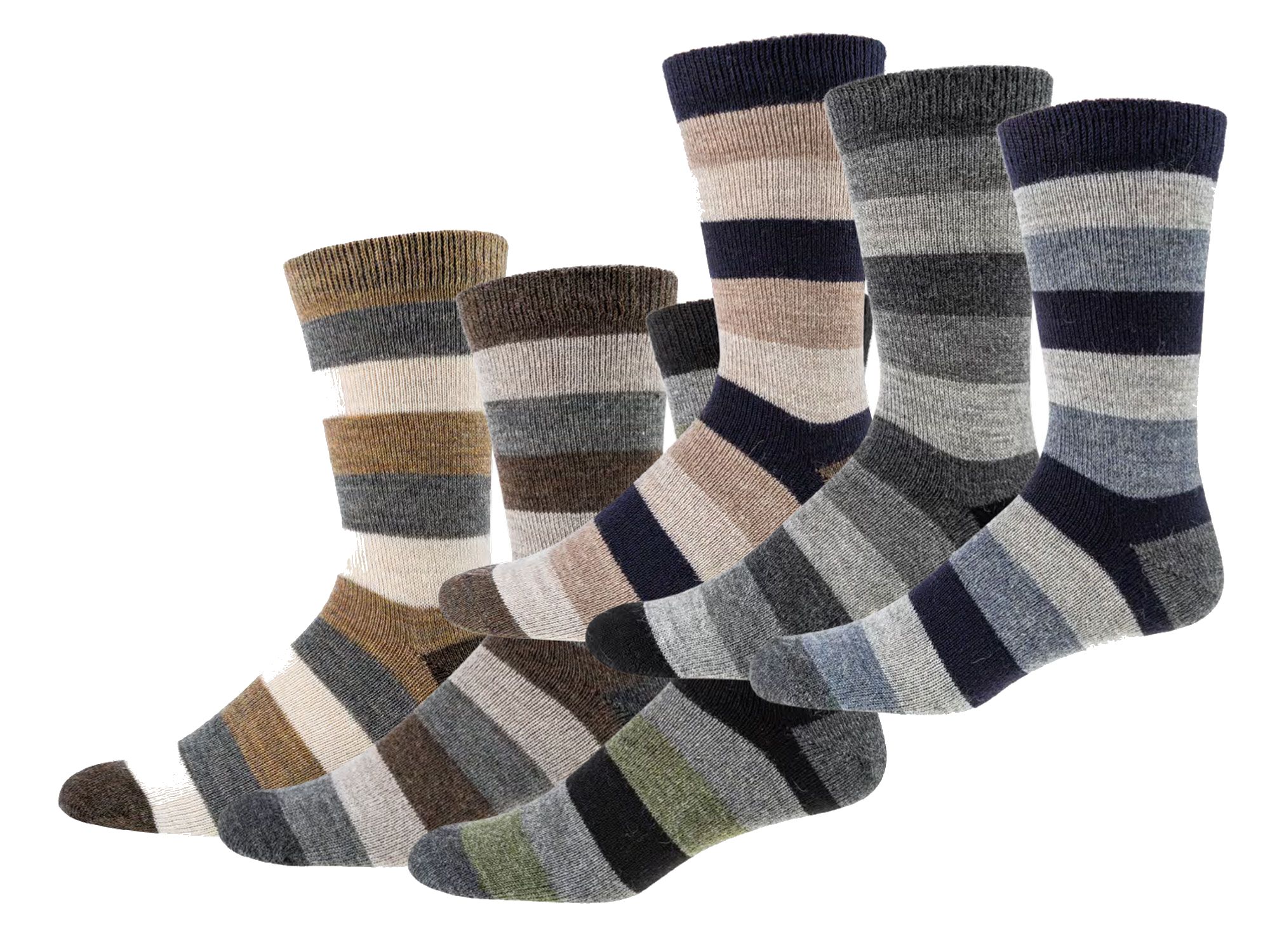 Naturfarben-Socken mit Wolle und Alpaka  3 Paar
