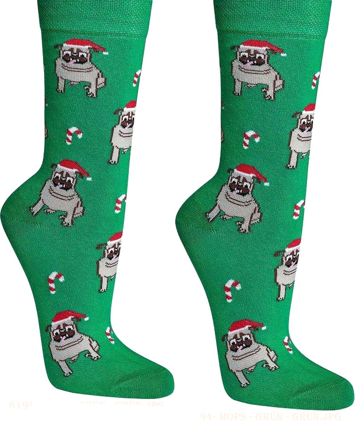 MOPS oder ALPAKA „fröhliche Weihnachten“ SOCKEN unisex 2 Paar