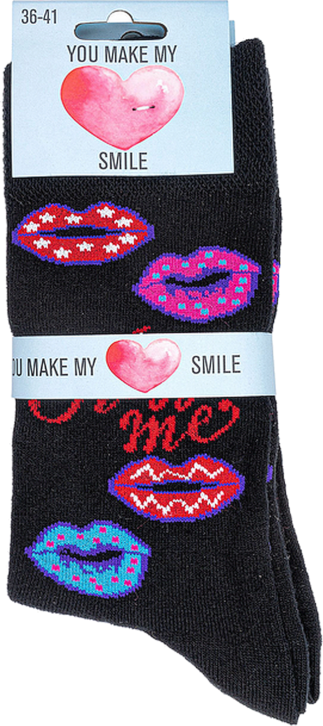  „I love you“ Witzige Socken als Geschenkidee oder zum Selbertragen 2er- Bündel  