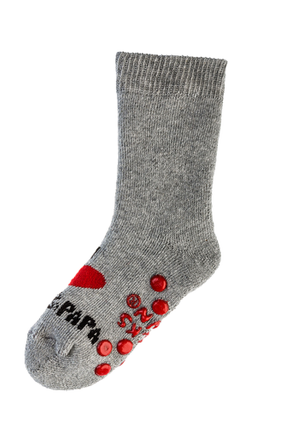Baby Thermo-Socken   I LOVE MAMA &  PAPA  mit  ABS-Druck  3 Paar
