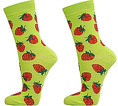 Socken „BUNTE FRÜCHTE“ für Damen und Teenager,     3 Paar