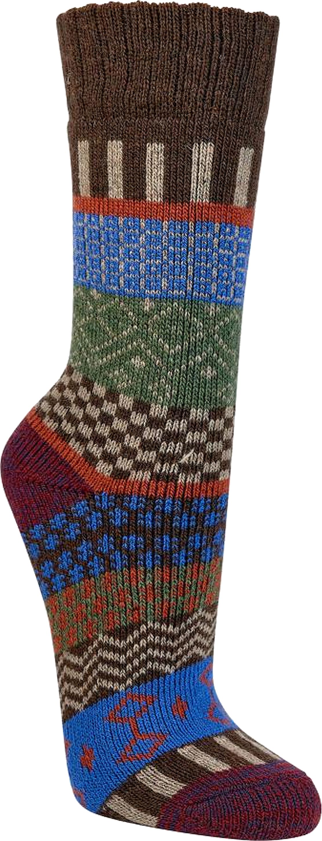  „Hygge“ Folklore Socken mit Wolle   Vollplüsch-gefüttert 
