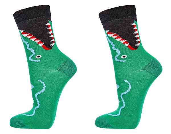 Kinder- Socken  GEFÄHRLICHE TIERE  aus weicher Baumwolle,     3 Paar