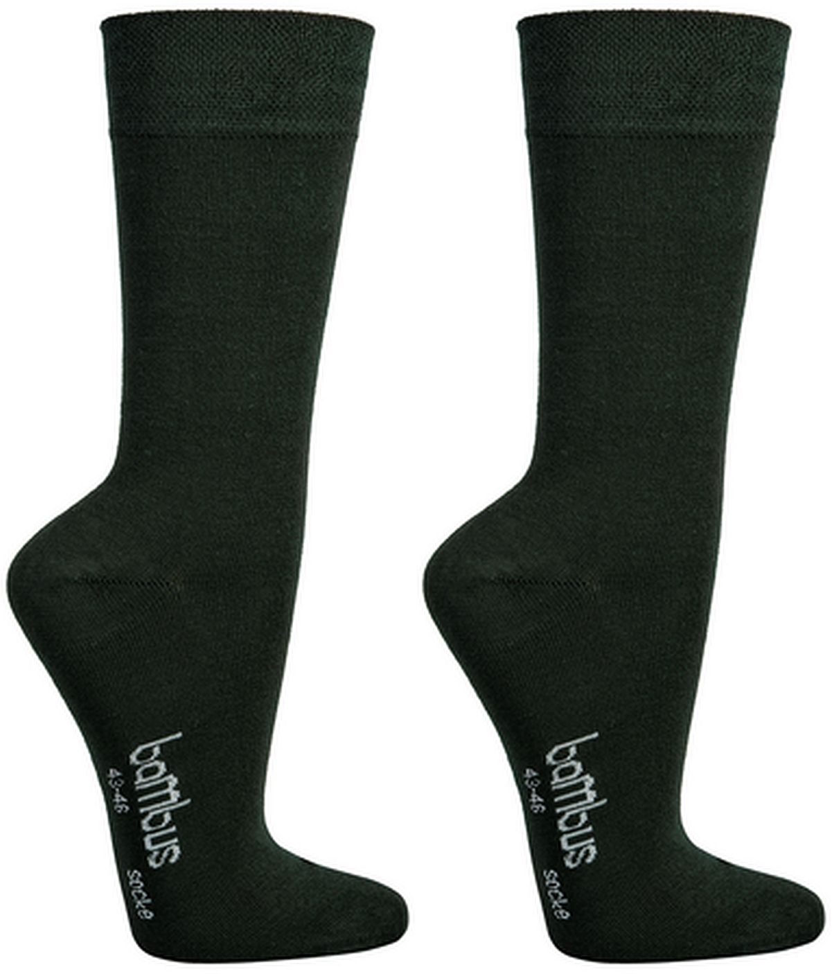 BAMBUS-VISKOSE Socken ohne Gummidruck, normallang mit extrabreiter Piqué-Komfortbund  für  Damen und Herren,  3  Paar/ 1 Farbe