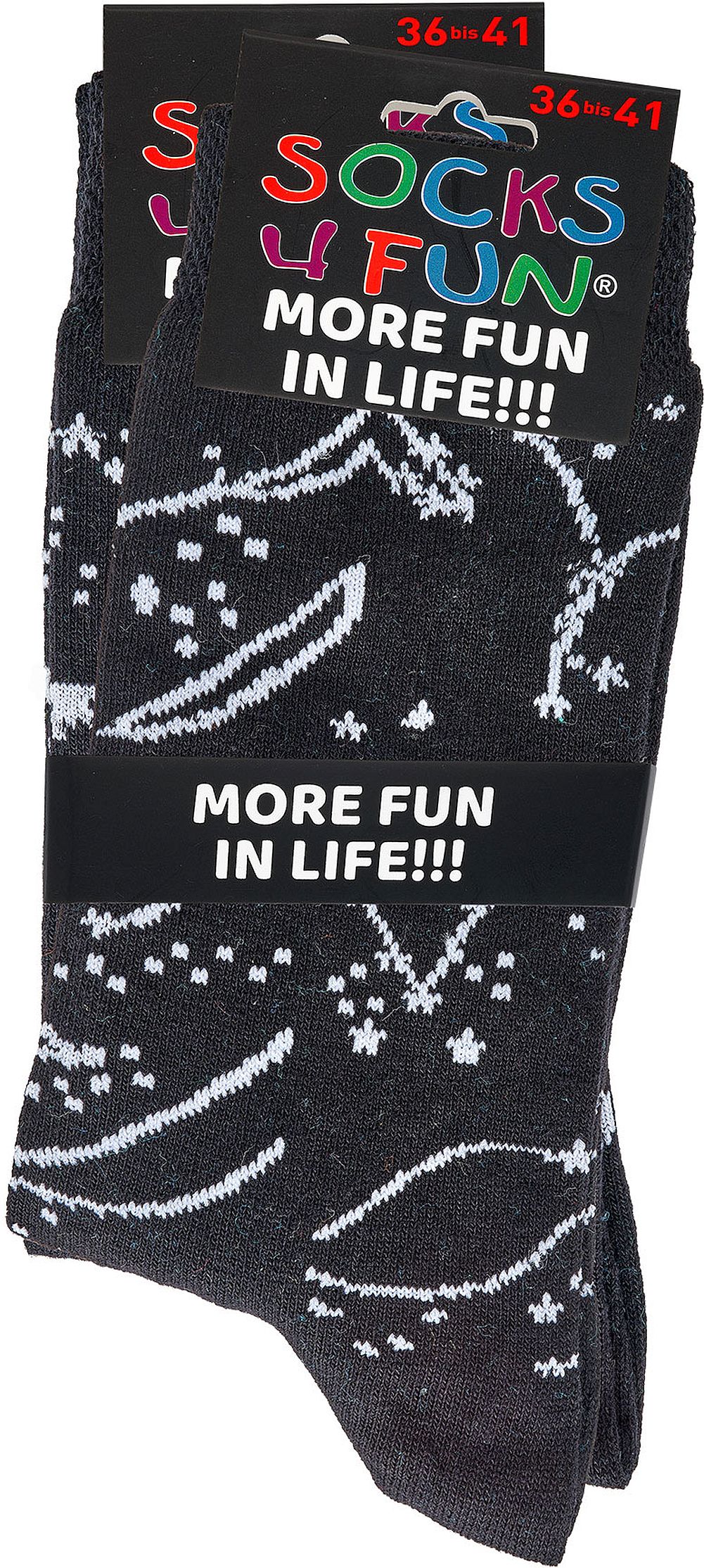 ASTROLOGIE  Witzige Socken Lustige Dessin-SOCKS 4 FUN -Mehr Spaß im Alltag für Teenager-Damen und Herren 2 Paar 